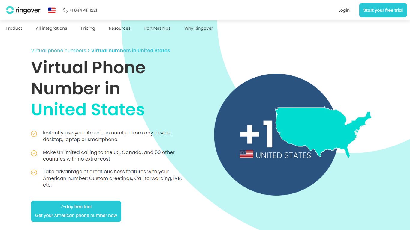 Get a Virtual Phone Number in United States | Ringover