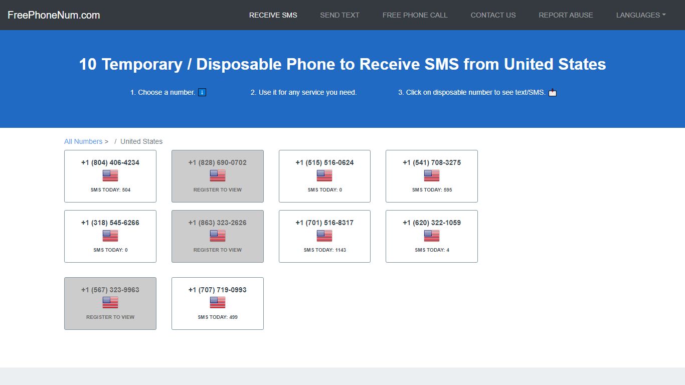 📲 Disposable Number To Receive SMS 2022 United States - Free Phone Num